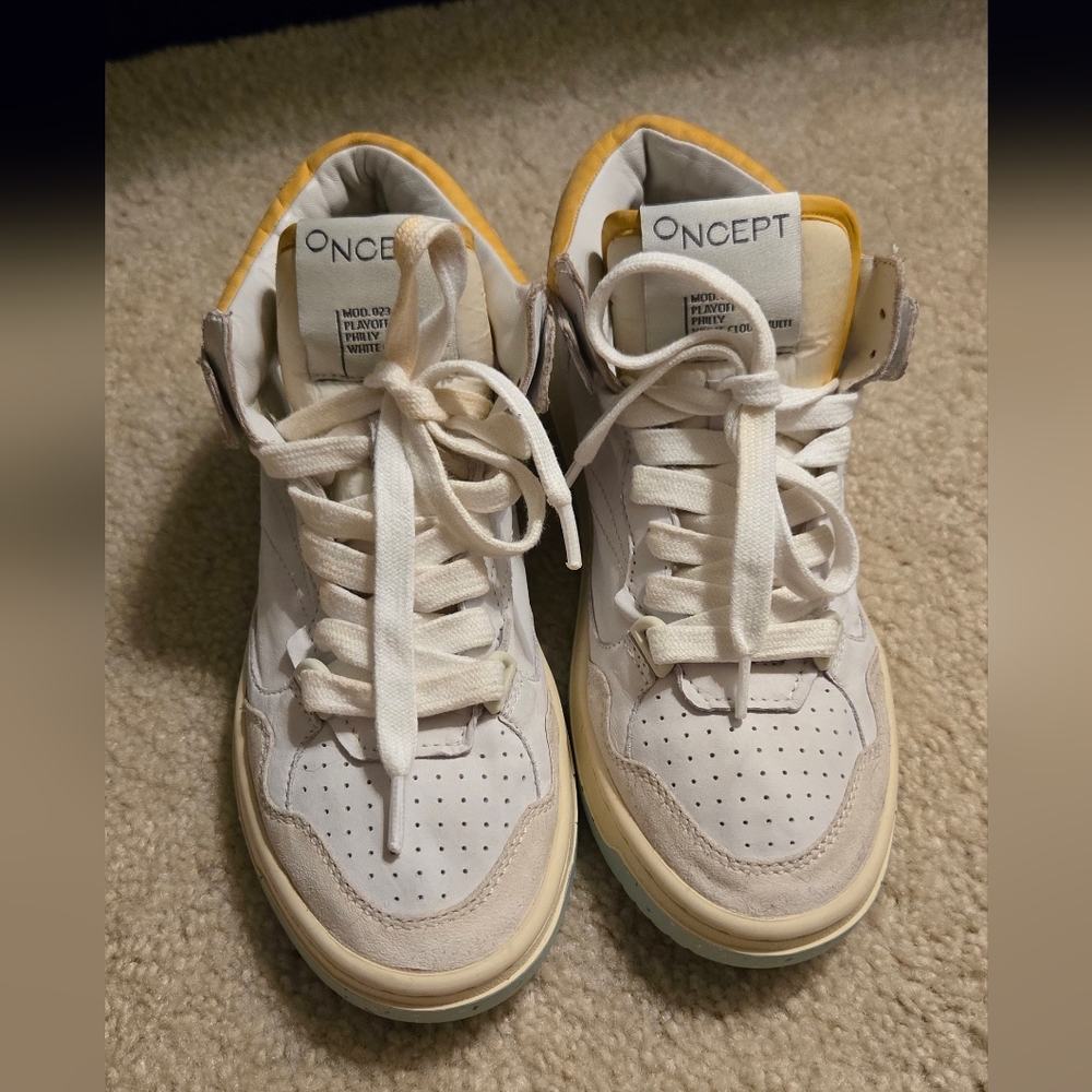 ONCEPT Women's Athletic Shoes - White and Yellow